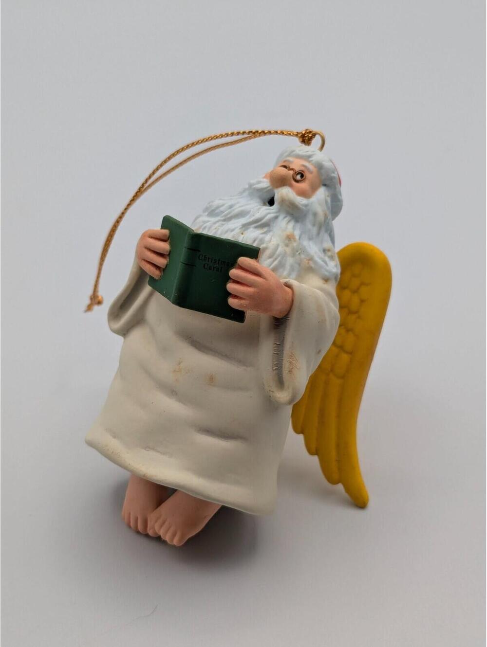 Enesco Treasury of Christmas Santa Wings It 1991, 3rd in John Jonik Santa Series